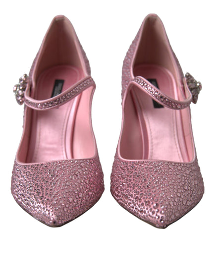 Dolce & Gabbana Pink Strass Crystal Heels Pumps Shoes - Ellie Belle