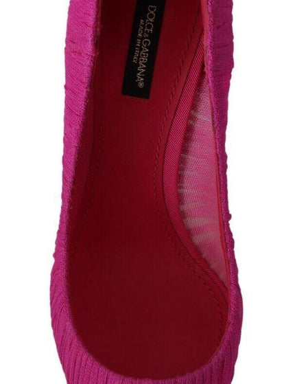 Dolce & Gabbana Pink Tulle Stiletto High Heels Pumps Shoes - Ellie Belle