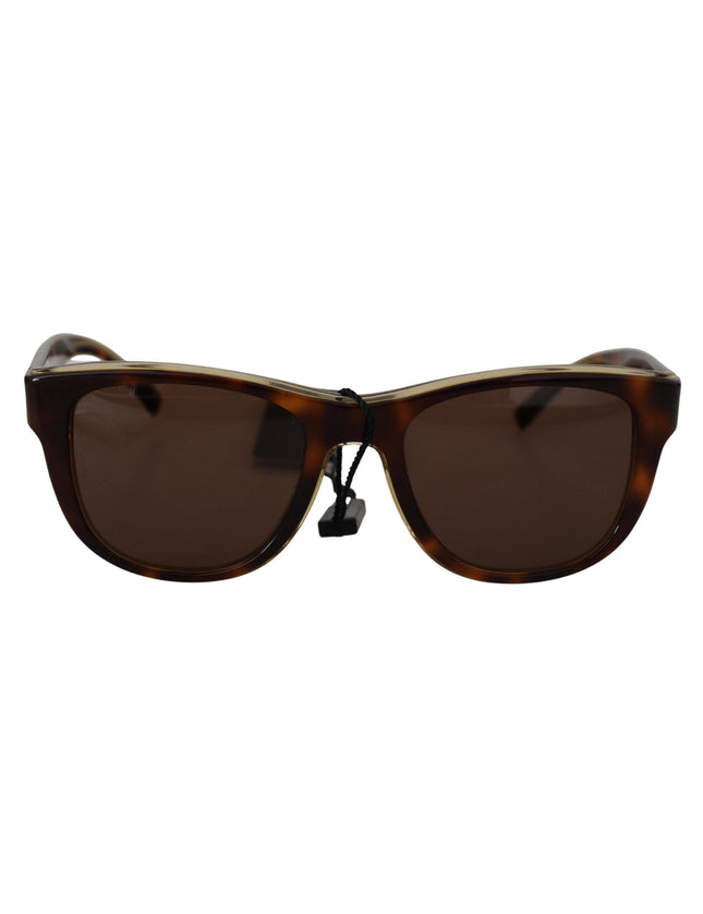 Dolce & Gabbana Plastic Full Rim Brown Mirror Lens DG4284 Sunglasses - Ellie Belle