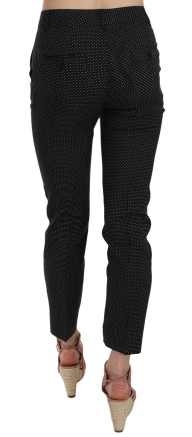 Dolce & Gabbana Polka Dot Slim Capri Trousers Tapered Pants