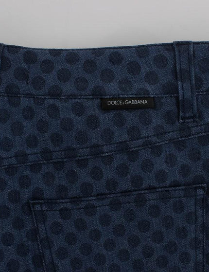 Dolce & Gabbana Polka Dotted Stretch Capri Jeans