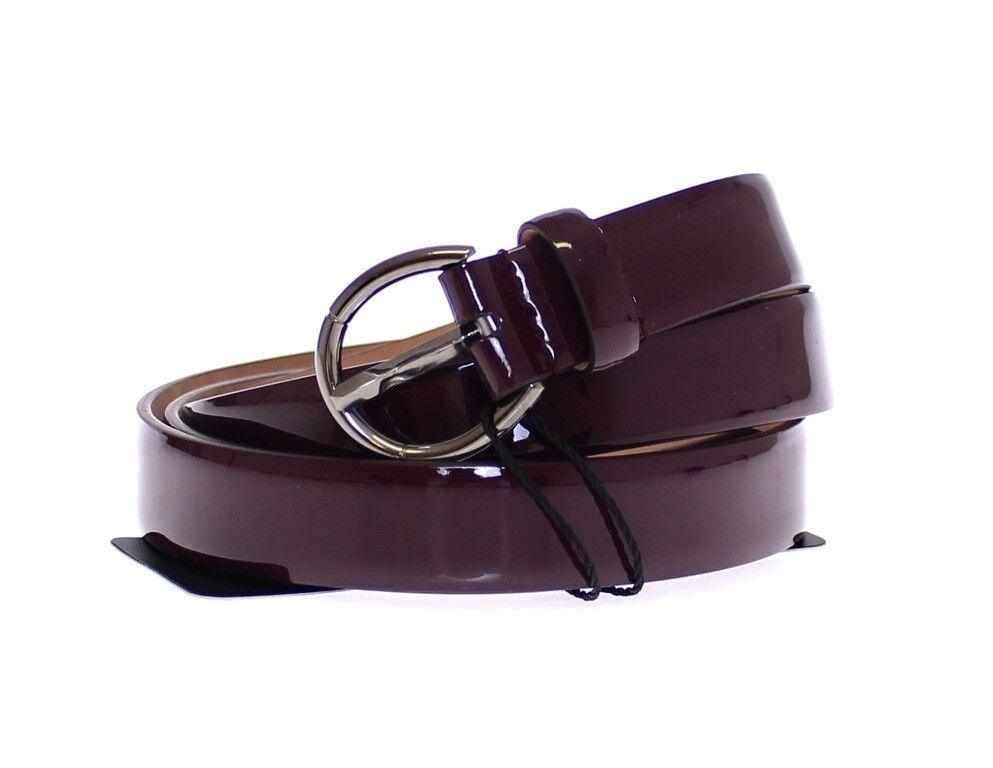 Dolce & Gabbana Purple Leather Logo Cintura Belt - Ellie Belle