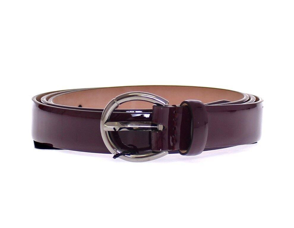 Dolce & Gabbana Purple Leather Logo Cintura Belt - Ellie Belle