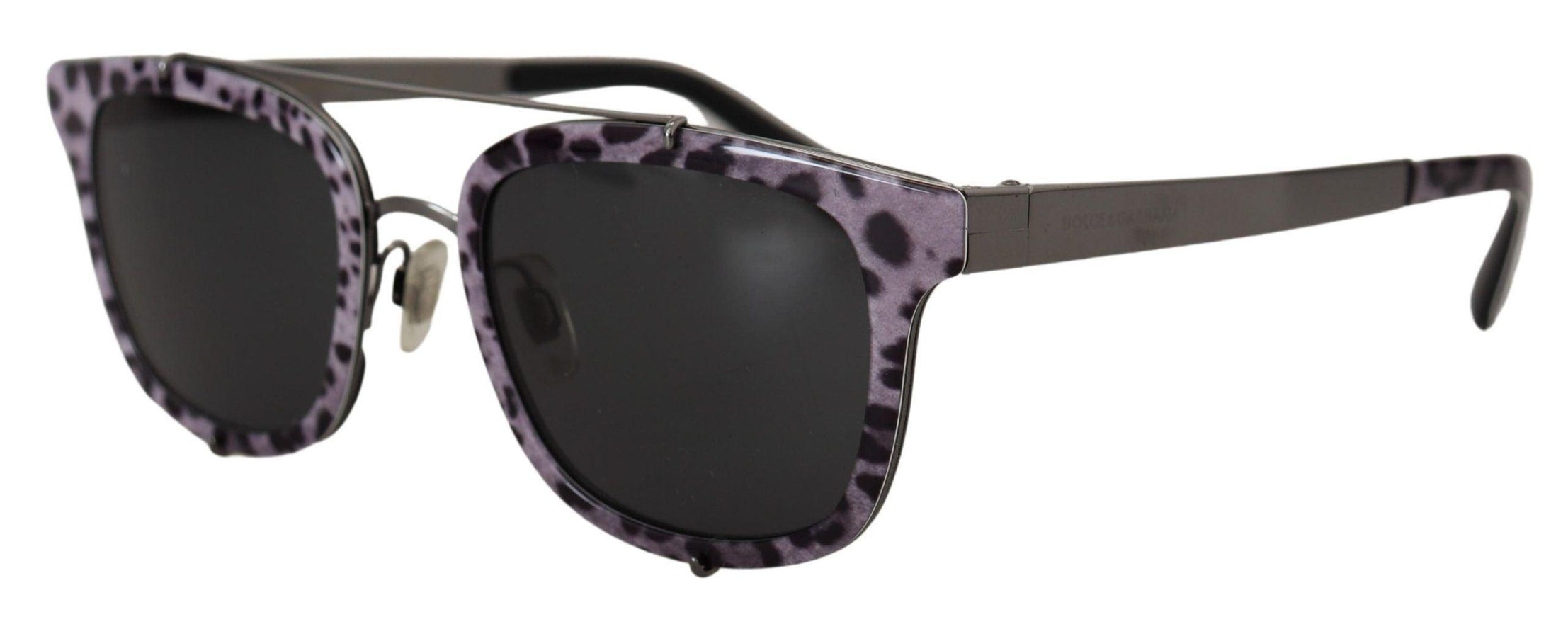 Dolce & Gabbana Purple Leopard Metal Frame Women Shades DG2175 Sunglasses - Ellie Belle