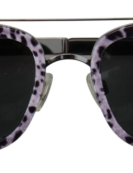 Dolce & Gabbana Purple Leopard Metal Frame Women Shades DG2175 Sunglasses - Ellie Belle