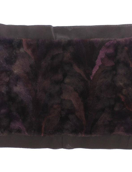 Dolce & Gabbana Purple MINK Fur Scarf Foulard Neck Wrap - Ellie Belle