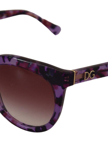 Dolce & Gabbana Purple Tortoise Oval Full Rim Eyewear DG4249 Sunglasses - Ellie Belle