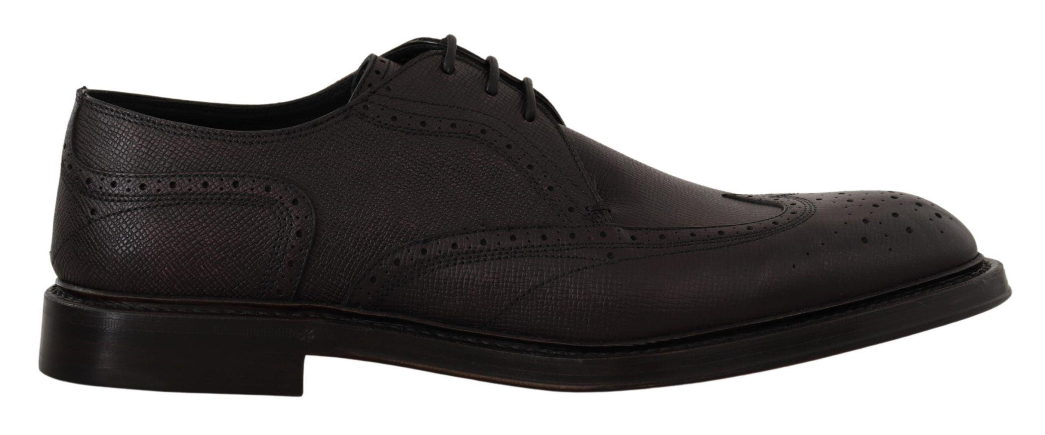 Dolce & Gabbana Purple Wingtip Leather Derby Shoes - Ellie Belle