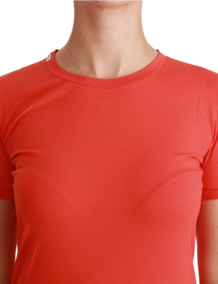 Dolce & Gabbana Red Crewneck Short Sleeve T-shirt Cotton Top - Ellie Belle