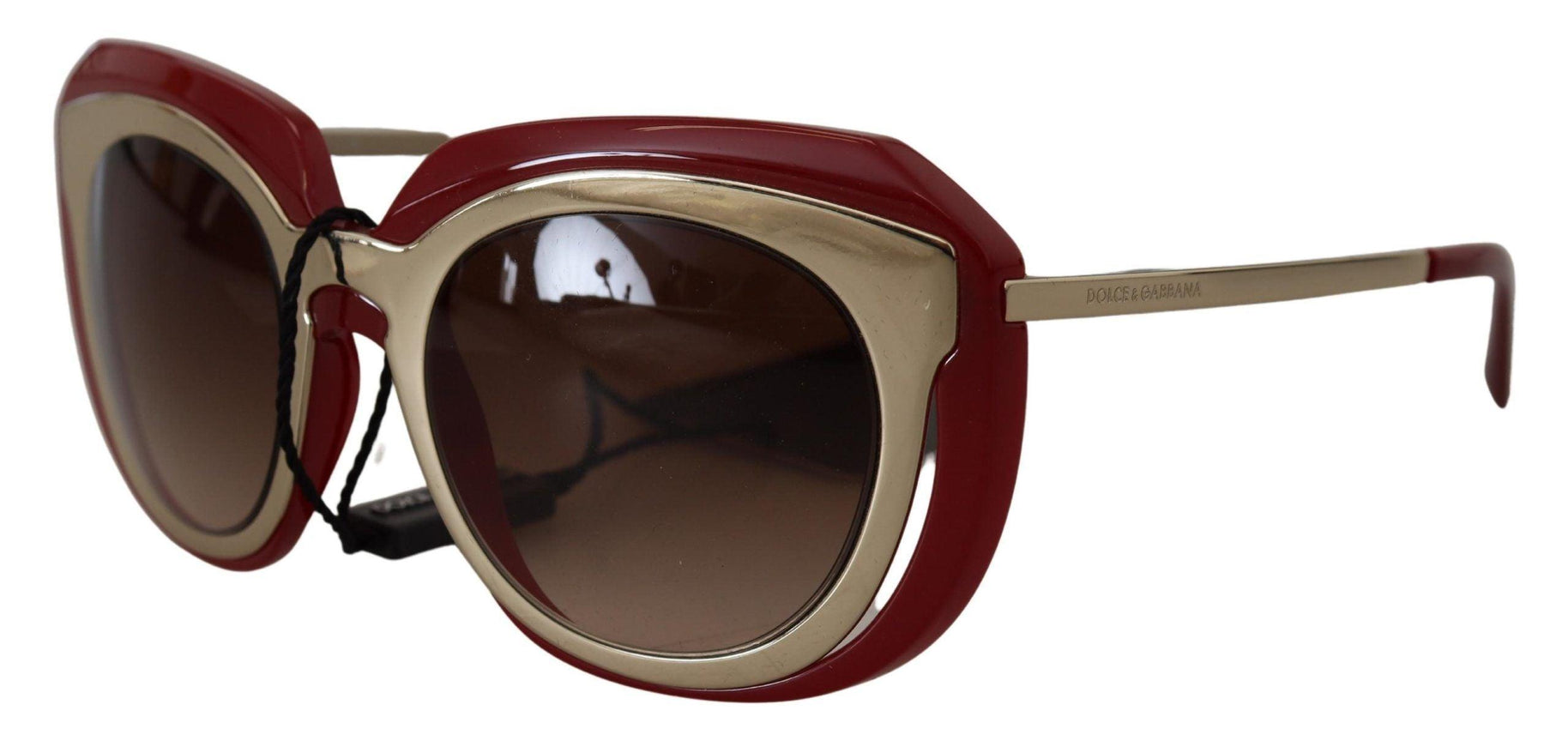 Dolce & Gabbana Red Full Rim Gradient Lens Frame Sunglasses - Ellie Belle