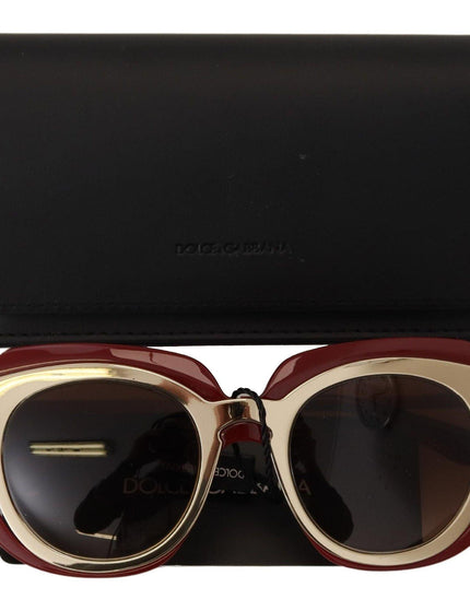 Dolce & Gabbana Red Full Rim Gradient Lens Frame Sunglasses - Ellie Belle