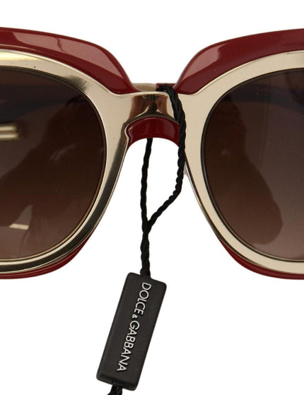 Dolce & Gabbana Red Full Rim Gradient Lens Frame Sunglasses - Ellie Belle