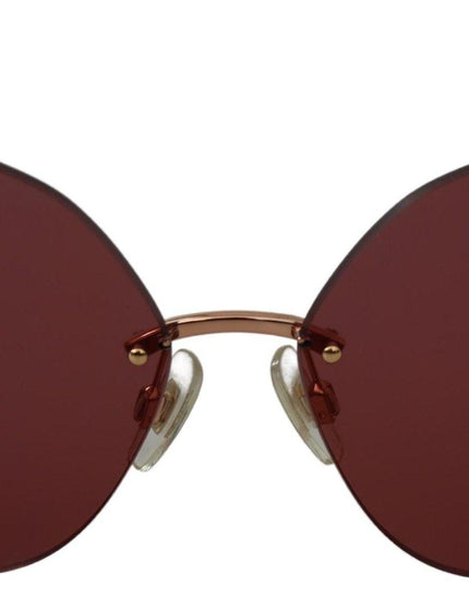 Dolce & Gabbana Red Gold DG2204 Butterfly Logo Women Eyewear Sunglasses - Ellie Belle