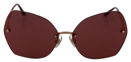 Dolce & Gabbana Red Gold DG2204 Butterfly Logo Women Eyewear Sunglasses - Ellie Belle