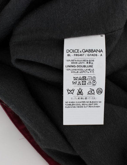 Dolce & Gabbana Red Knight Print Silk Blouse T-shirt - Ellie Belle