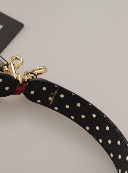 Dolce & Gabbana Red Python Leather Crystals Reversible Shoulder Strap - Ellie Belle