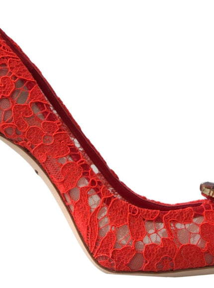 Dolce & Gabbana Taormina Lace Crystal Pumps