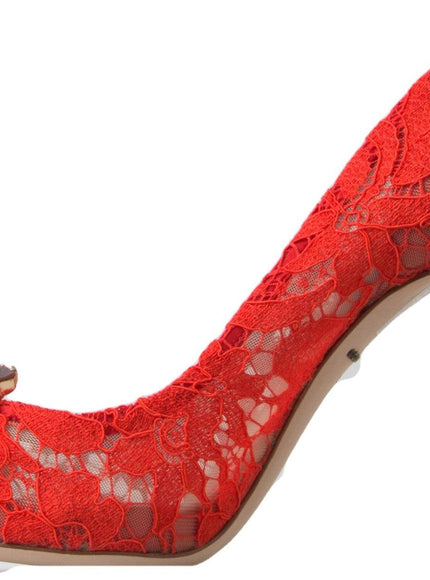 Dolce & Gabbana Taormina Lace Crystal Pumps