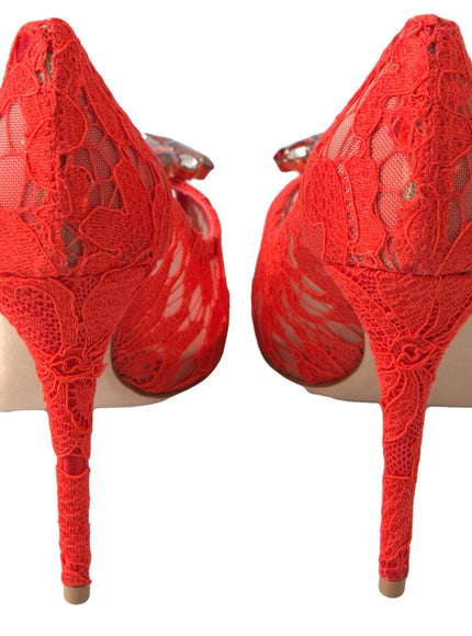 Dolce & Gabbana Taormina Lace Crystal Pumps
