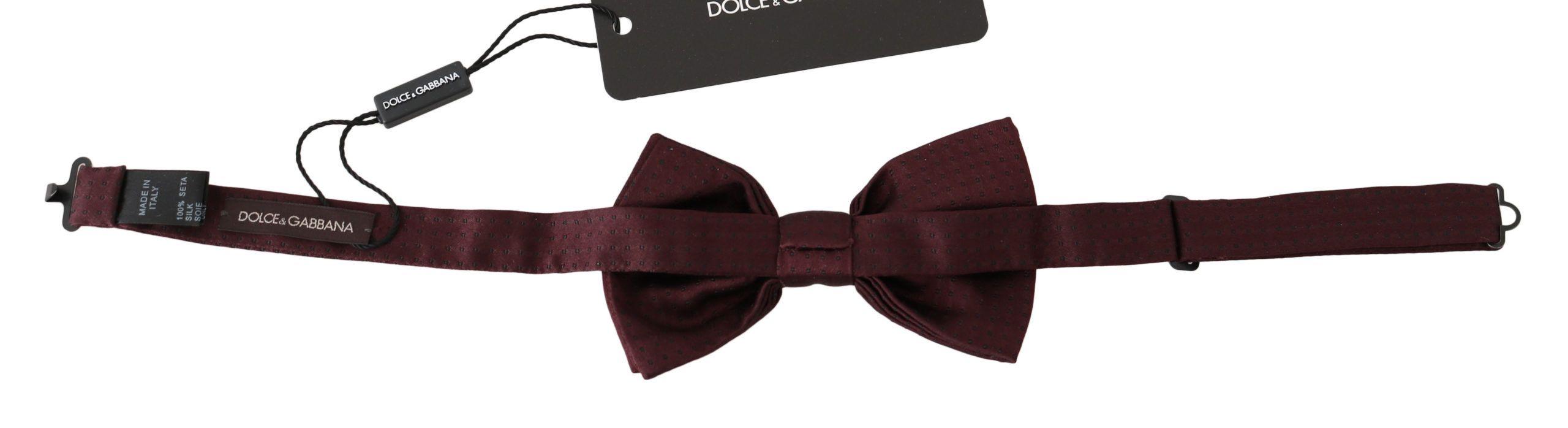 Dolce & Gabbana Silk Polka Dot Adjustable Neck Bow Tie Papillon - Ellie Belle