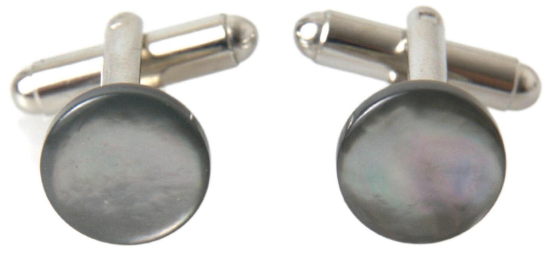 Dolce & Gabbana Silver Plated Brass Round Pin Men Accessory Cufflinks - Ellie Belle