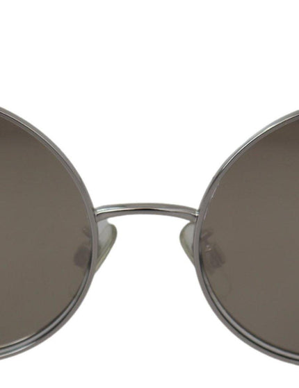 Dolce & Gabbana Silver Plated Round Gray Le nses Women Sunglasses - Ellie Belle