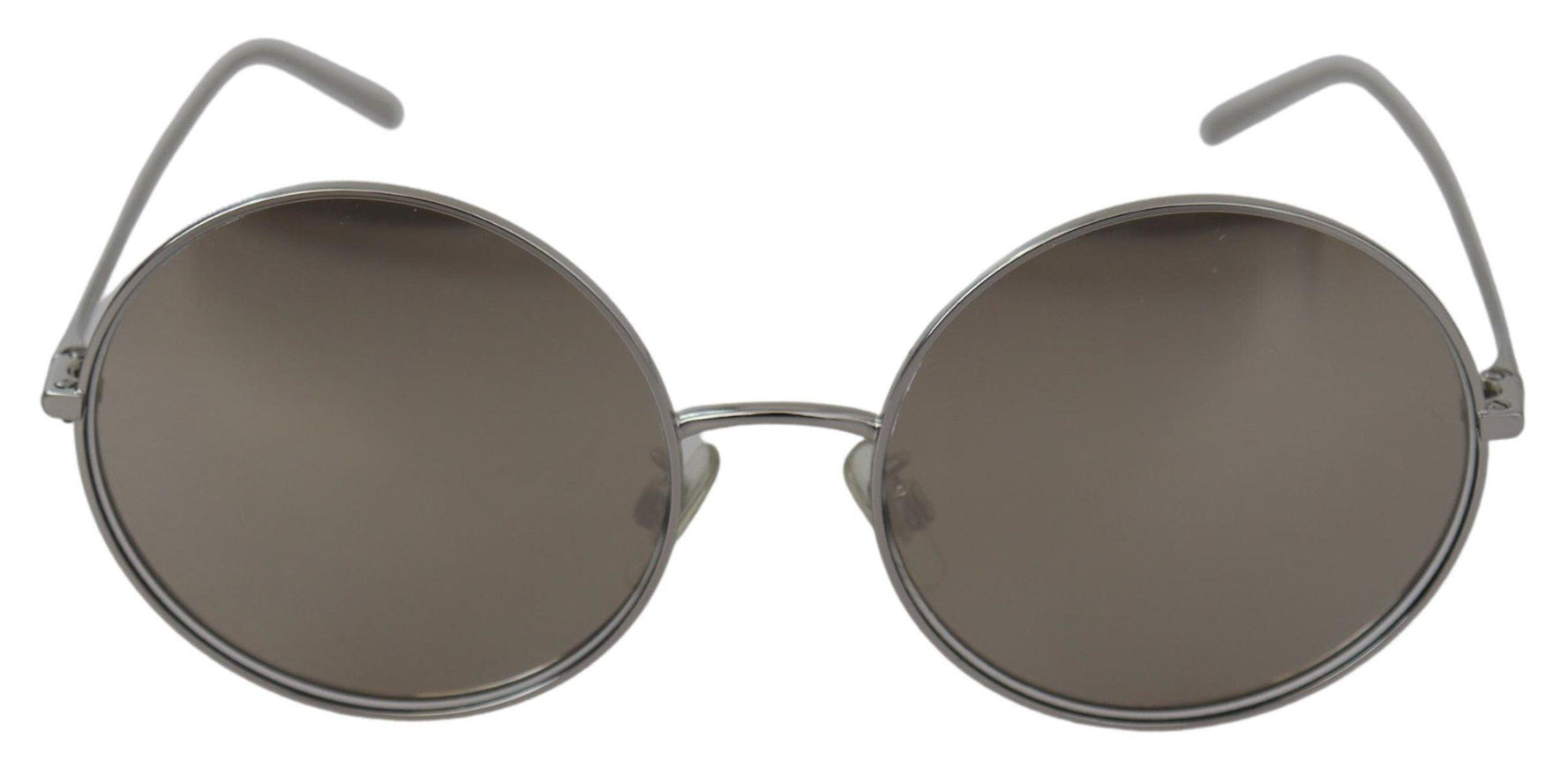 Dolce & Gabbana Silver Plated Round Gray Le nses Women Sunglasses - Ellie Belle