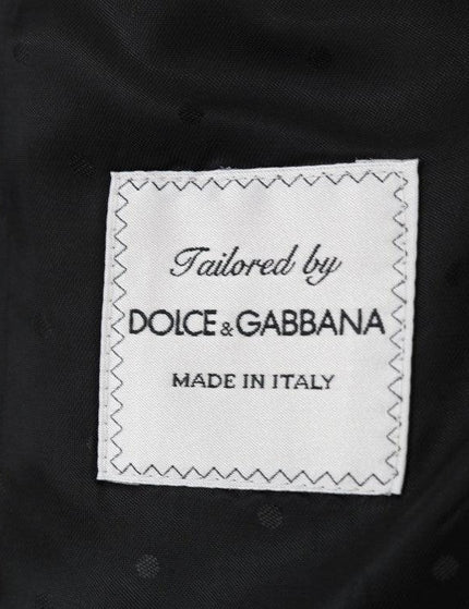 Dolce & Gabbana Silver Silk Baroque Single Breasted Suit - Ellie Belle