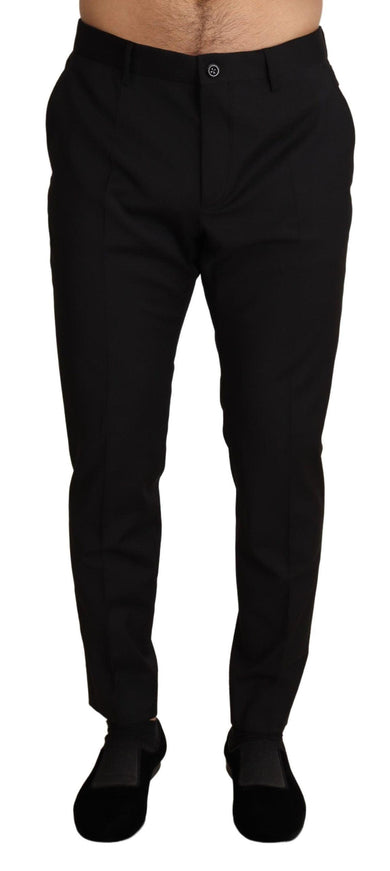 Dolce & Gabbana Black Dress Skinny Trouser STAFF Pants - Ellie Belle