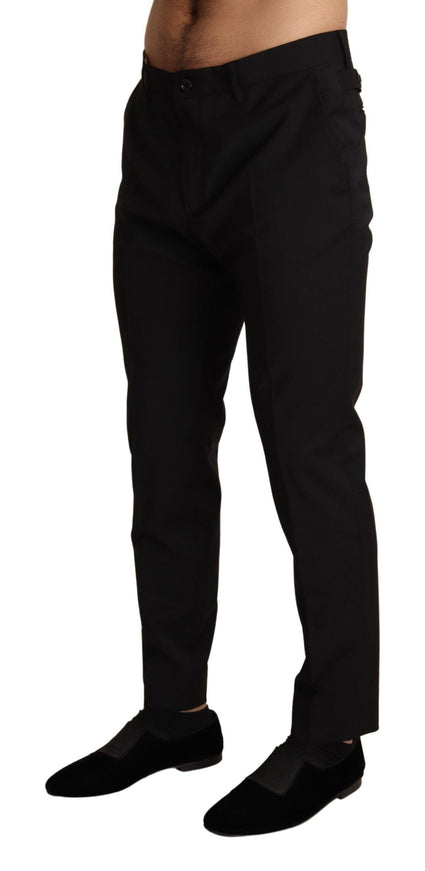 Dolce & Gabbana Black Dress Skinny Trouser STAFF Pants - Ellie Belle