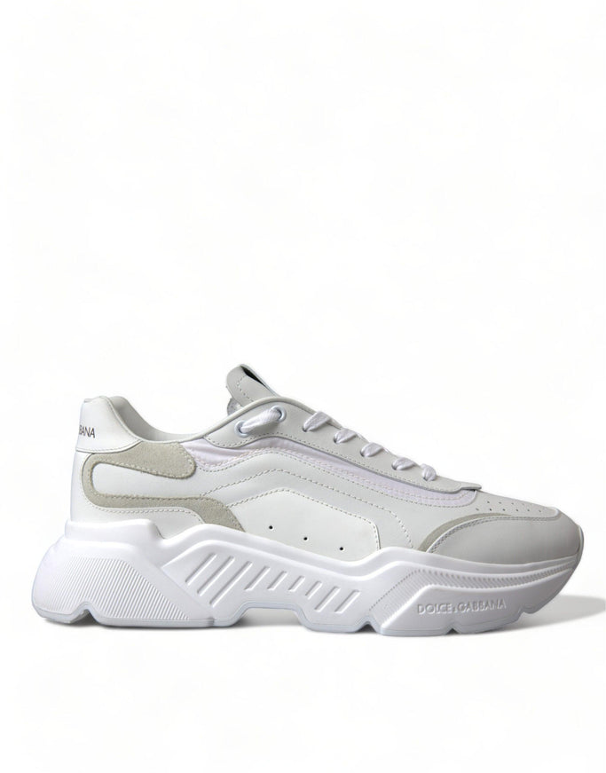 Dolce & Gabbana Sneakers White Leather Sport DAYMASTER Shoes - Ellie Belle