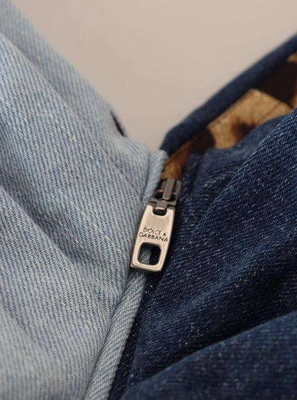 Dolce & Gabbana Two Tone Blue Patchwork Denim Mini Dress