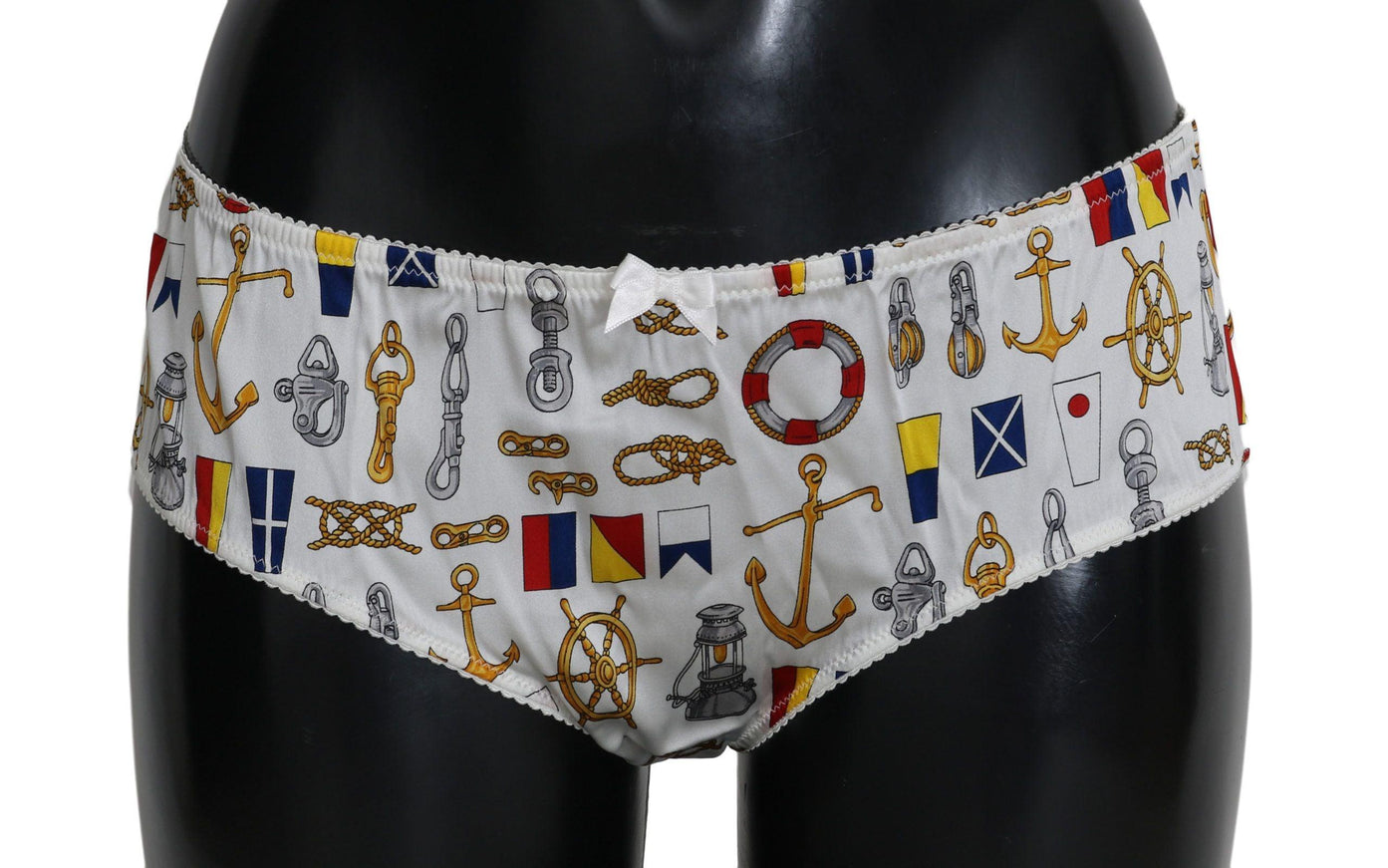 Dolce & Gabbana Underwear Sailor Print Silk Bottoms