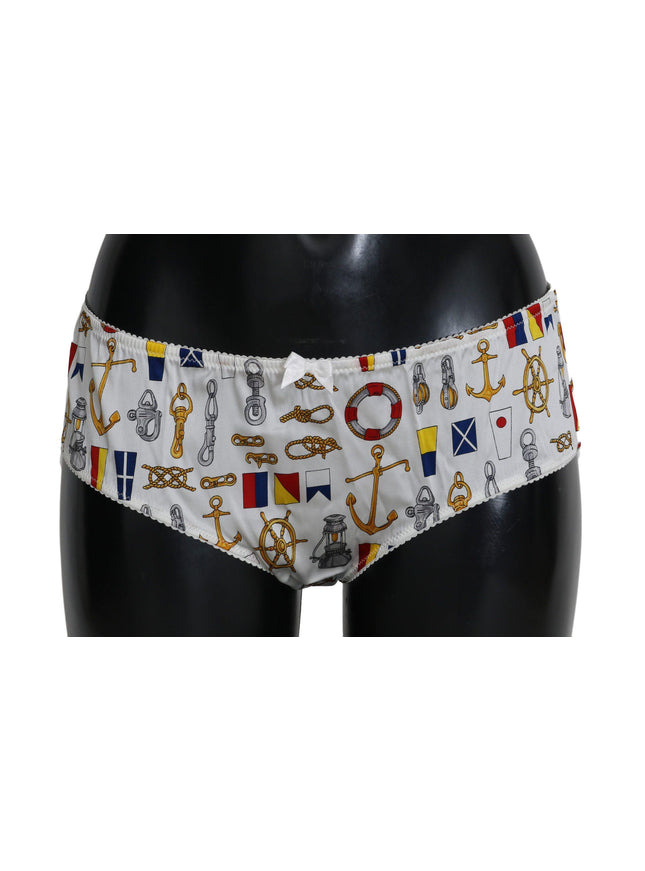 Dolce & Gabbana Underwear Sailor Print Silk Bottoms - Ellie Belle