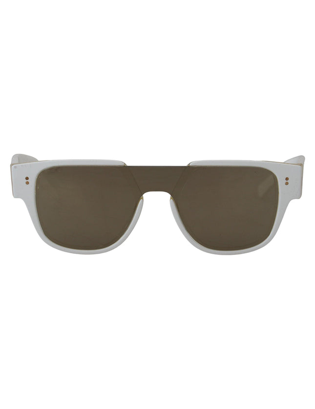 Dolce & Gabbana White Acetate Full Rim Frame Shades DG4356F Sunglasses - Ellie Belle