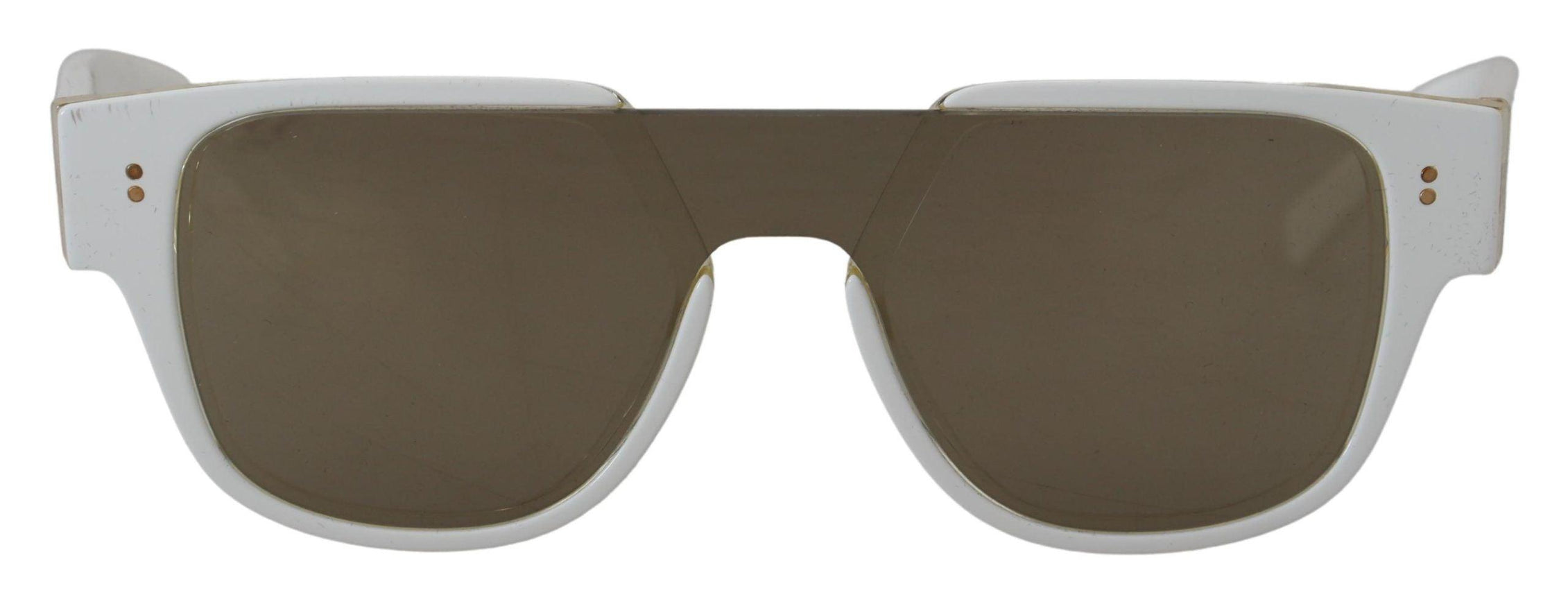 Dolce & Gabbana White Acetate Full Rim Frame Shades DG4356F Sunglasses - Ellie Belle