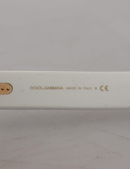 Dolce & Gabbana White Acetate Full Rim Frame Shades DG4356F Sunglasses - Ellie Belle