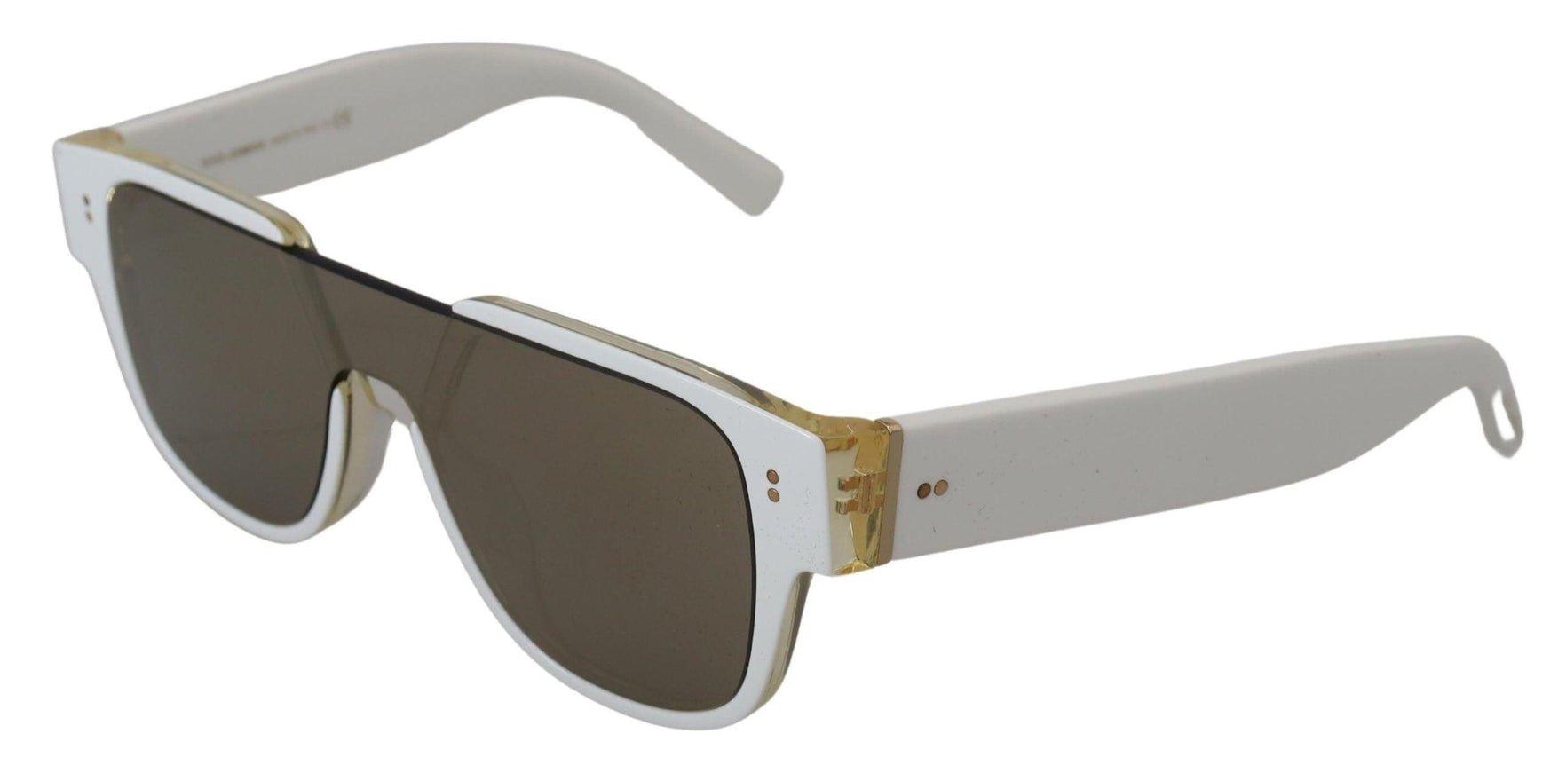 Dolce & Gabbana White Acetate Full Rim Frame Shades DG4356F Sunglasses - Ellie Belle