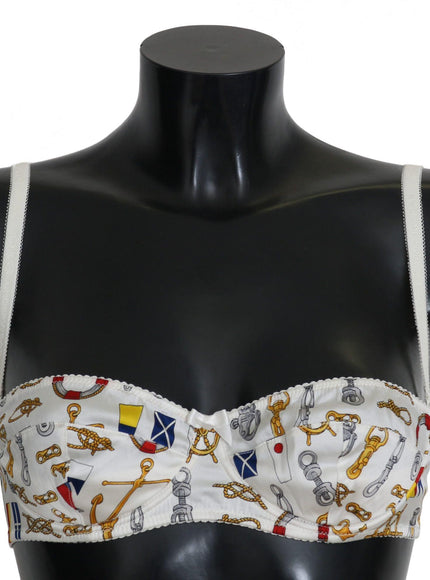 Dolce & Gabbana White Balconcino Sailor Print Underwear - Ellie Belle