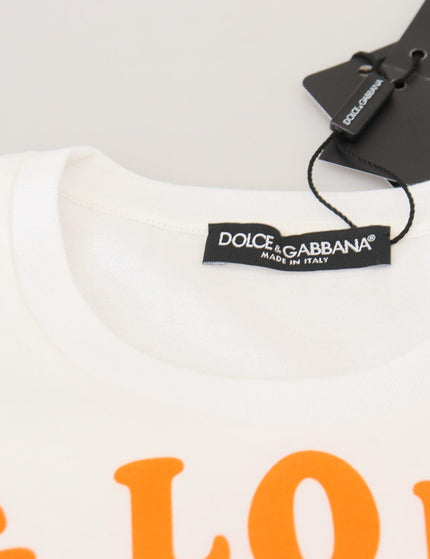Dolce & Gabbana White Cotton DG Loves SUD T-shirt - Ellie Belle