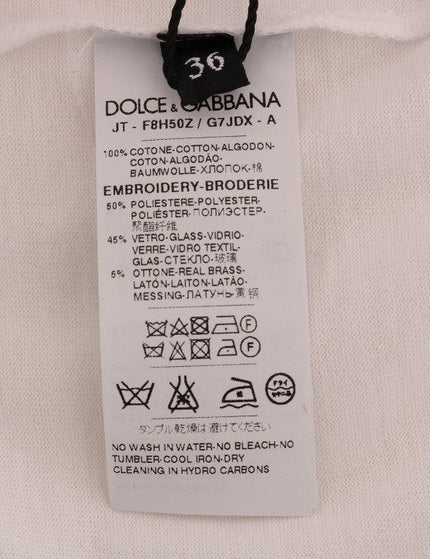 Dolce & Gabbana White Cotton Fairy Tale T-Shirt - Ellie Belle