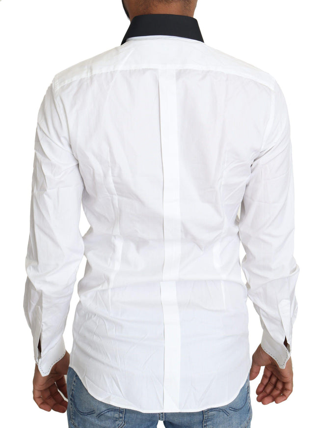 Dolce & Gabbana White Cotton Formal Dress Shirt - Ellie Belle