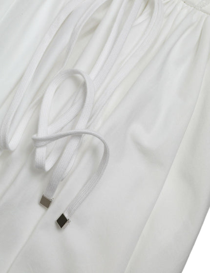 Dolce & Gabbana White Cotton Gabardine Bustier Corset Dress - Ellie Belle