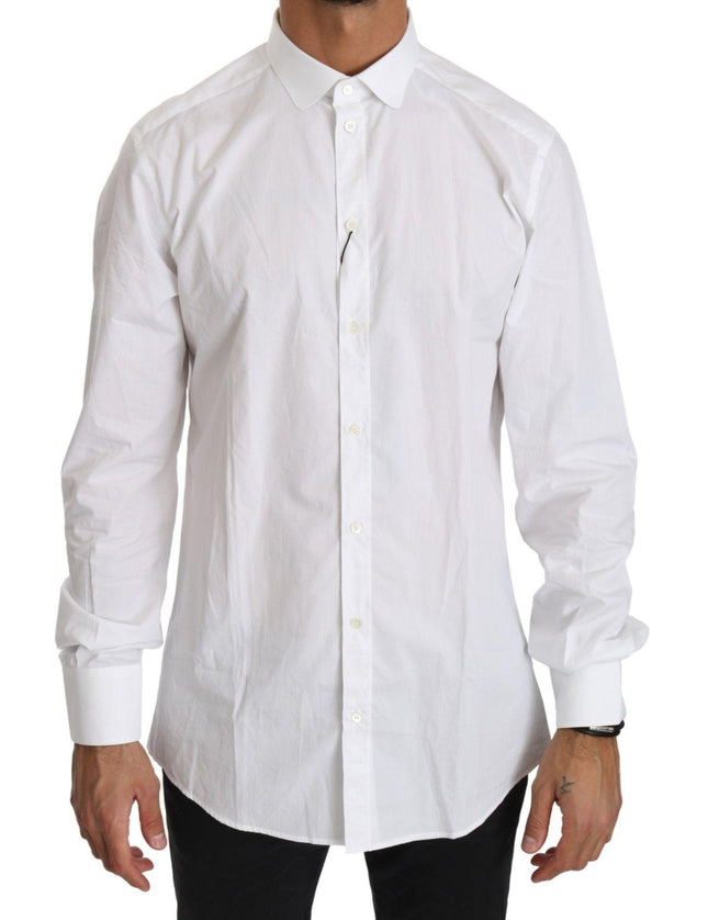 Dolce & Gabbana White Cotton Long Sleeve Top Shirt - Ellie Belle