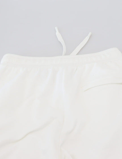 Dolce & Gabbana White Cotton Women Sweatpants Pants - Ellie Belle