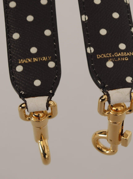 Dolce & Gabbana White Crystals Leather Bag Shoulder Strap - Ellie Belle