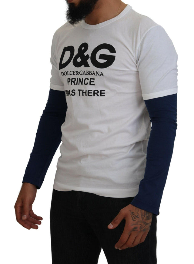 Dolce & Gabbana White DG Prince Crew Neck Pullover Sweater - Ellie Belle