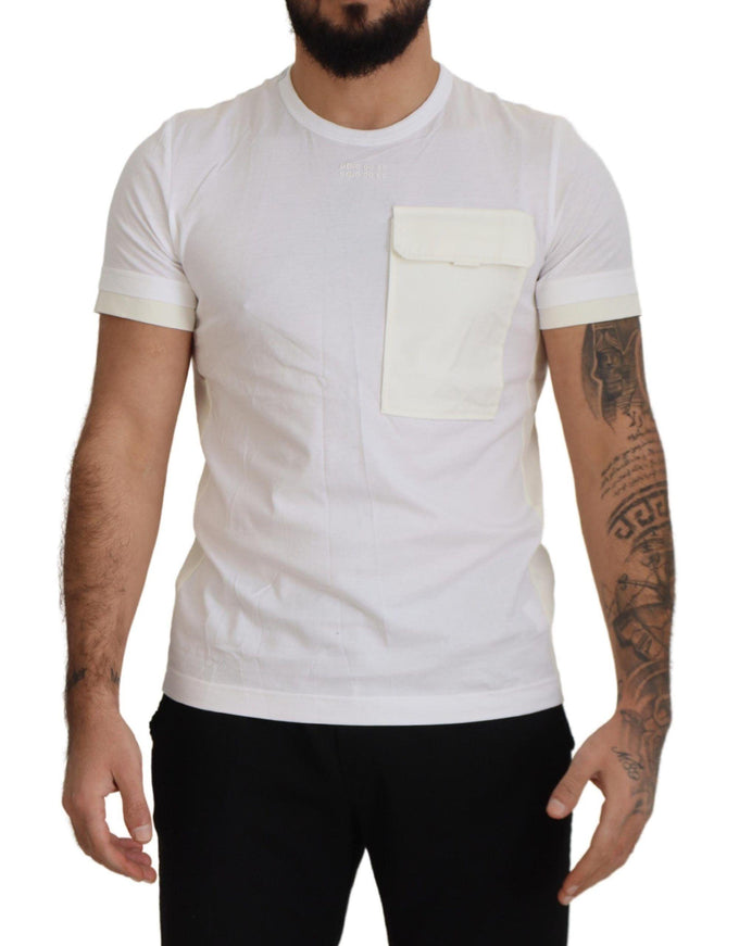 Dolce & Gabbana White Flap Pocket Short Sleeves T-shirt - Ellie Belle