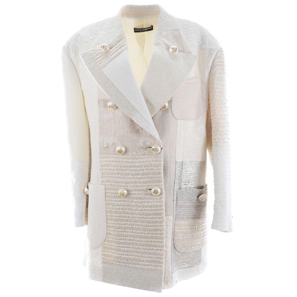 Dolce & Gabbana White Nylon Jackets & Coat - Ellie Belle