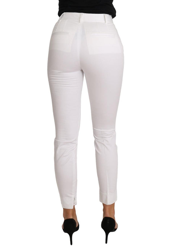 Dolce & Gabbana White Pants Slim Fit Skinny Pant